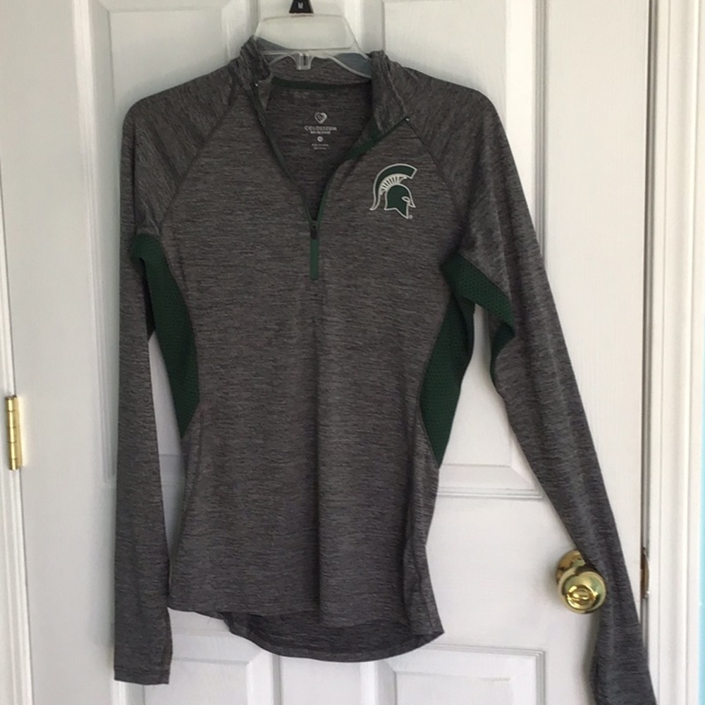 Women’s Colosseum Michigan State LS Quarter Zip. Size M